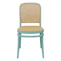 CLASSIC RATTAN STYLE PLASTIC DINING CHAIR. 