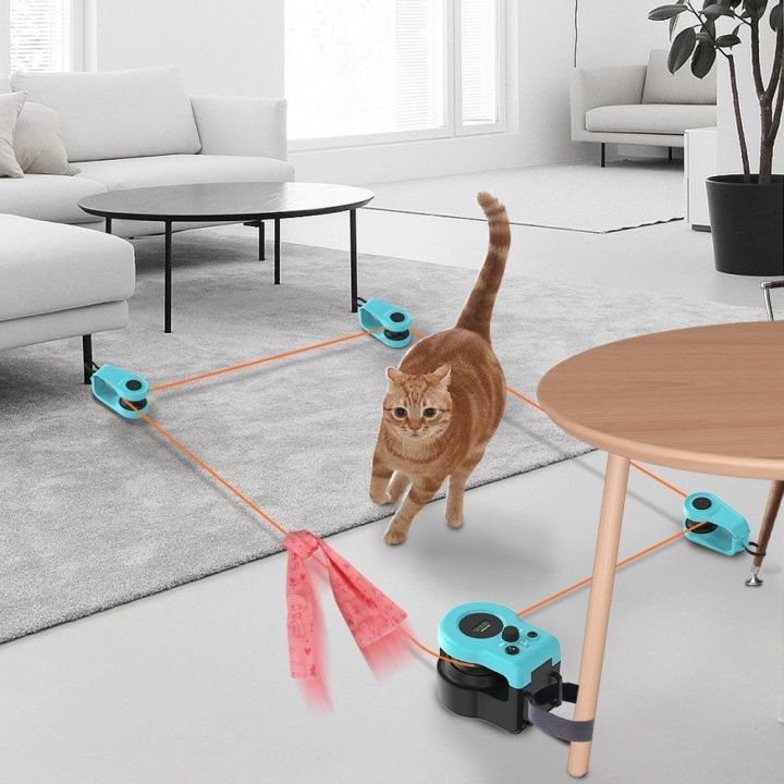 Exercise Machine Adjustable Speed Interactive Cat Toy Chase Run ...