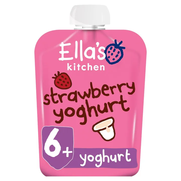 Ella's Kitchen Strawberry Organic Yoghurt Pouch, 6 months+ 90g