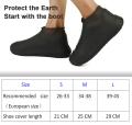 【BestGO】A Pair Silicone Transparent Waterproof Shoe Covers for Men and Women, Reusable Rubber Boot Protectors for Rain and Snow Days, Durable,Water Resistant,Non slip. 