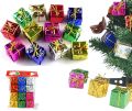 Christmas 12pcs Mini Gift Box Hanging Ornaments Decoration Set - Xmas Tree Square Gift Box Decoration Items - Christmas Decoration (12 Pcs). 