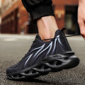 Men's Flame Print Sneakers Mesh Breathable Sneakers Comfortable Running Shoes Outdoor Men Sneakers Athletic Shoes Zapatos Hombre. 