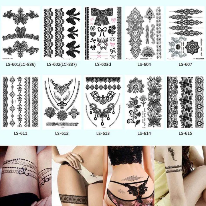 JM%20Hot%20Black%20Henna%20Lace%20Temporary%20Tattoo%20Metallic%20Inspired%20Sticker%20Body%20Art%20-%20Image%202