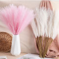 Simulation Flowers Reed Pampas Grass Fake Flowers Decorative Flower Arrangements Window Living Room Wedding Floor Decorative Flowers. 