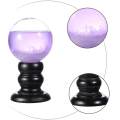 Storm Glass Weather Monitors Decorative Desktop Barometer Nordic Crystal Sphere Shape Weather Forecast with Wood Base. 
