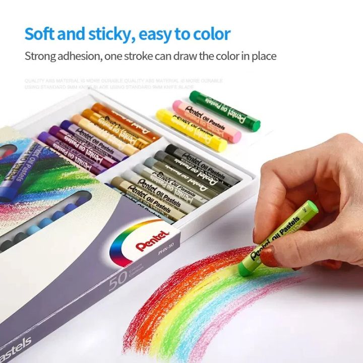 Pentel%2012/16/25/36/50Colors%20Oil%20Pastel%20Crayon%20Graffiti%20Soft%20Oil%20Pastel%20Painting%20Pen%20for%20Artist%20Student%20Drawing%20Art%20Supplies%20-%20Image%205