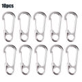 【ThinkWay】20Pcs Mini Carabiners Clips Alluminum Alloy D Type Carabiner Keychain Spring Lock Snap Hook for Bag. 