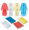 Disposable Polythene Emergency Waterproof Raincoat Mini Portable Transparent Hood Impermeable For Men Women Bike Rides Camping. 