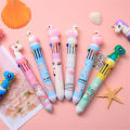Ten Color Ballpoint Pen Kawaii Stationery Cute Pens Novelty Cute Kawaii Pen Student Writing Gel Pens Learning Office Supplies. 