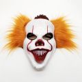 ghost mask Scary Movie Hard Plastic Mask Wig Party Costume Clown Mask The Dark Knight Cosplay Horror Joker Mask Prop HalloweenParty Games Crafts. 