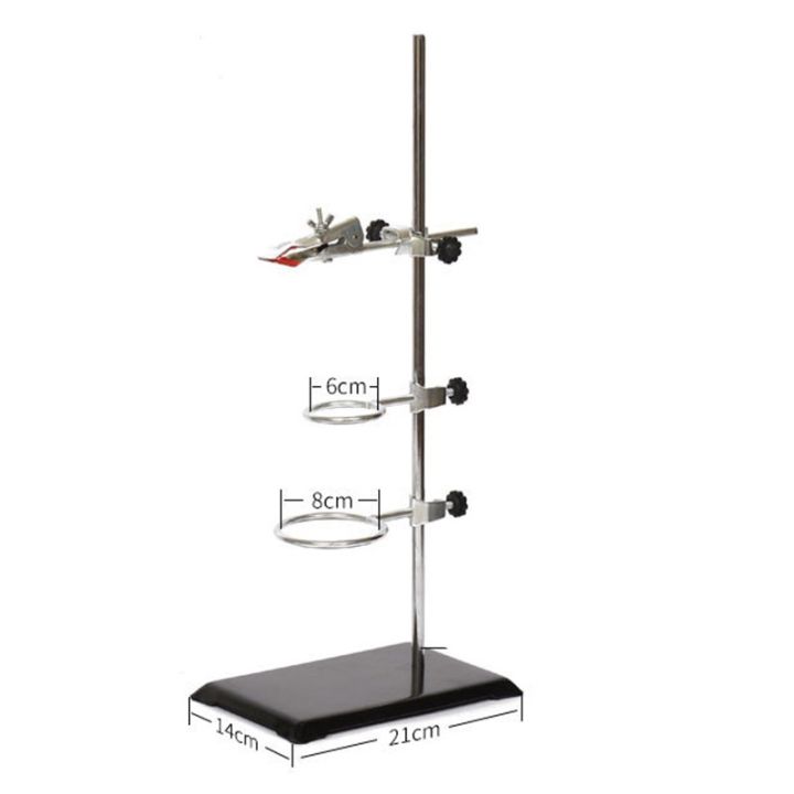 Laboratory%20Grade%20Metalware%20Support%20Stand,%20Cork%20Lined%20Burette%20Clamp%20with%202%20Retort%20Ring%20(2inch,3inch%20Dia)%20-%20Image%204