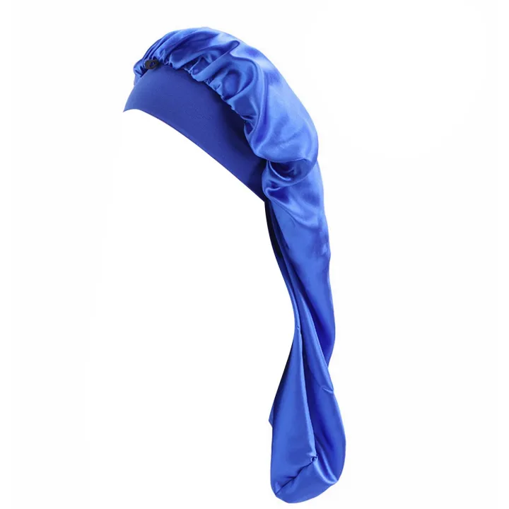 Sleeping%20Bonnet%20Faux%20Satin%20Solid%20Color%20Long%20Lady%20Shower%20Hat%20-%20Image%202