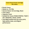 Canon Pixma Printer Cartridge 745 s Black. 