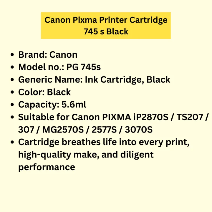 Canon%20Pixma%20Printer%20Cartridge%20745%20s%20Black%20-%20Image%203