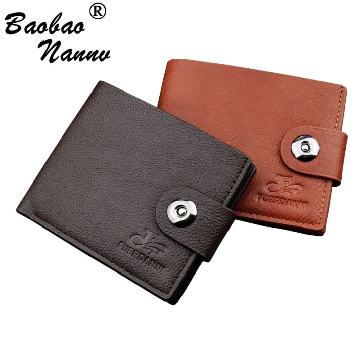 Soft Short Men Wallets 2019 New Casual Male Purses Credit Card Holder Small Clutch Purse Money Bag for Boy Vintage Men's Wallet