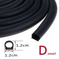 【Z P Z D shape type Meters Car Door Seal Strip EPDM Rubber Insulation Anti-Dust Soundproof Car Seal strong 3M adhensive. 