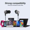 YONINE Metal 3.5mm Type-c Earbuds Mobile Wired Headphones Sport Earphone Headset with Mic for Xiaomi Huawei Samsung Phone. 