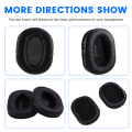 Earphone Cover Earmuffs for GPRO X G PRO X2 Earphone Replacement Headset Sponge Cover Black. 