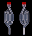 Transparent One-way Air Lock Brewing Fermentation Exhaust Valve Home Plastic Making Tool Equipment Airlock. 