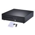 Heavy Duty Electronic Cash Drawer Box Case Storage 5 Bill 5 Coin Trays Check Entry Support Auto Manual Open Key-lock RJ11 for Epson Star POS Printer Money Register - Coin Tray Adjustable Moveable. 