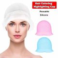 Soft Silicone Hair Coloring Highlighting Cap With Hook Reusable Dye Hat Caps Hair Hairstyling Tools. 