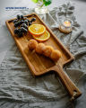Wooden Serving Platter Teak Wood, Serving Board, Serving Tray with Handle.. 