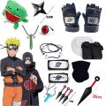 Anime Naruto Cosplay Set Uchiha Itachi Kakashi NARUTO Gloves Kunai Mask Ninja Accessories Action Figure Prop Stuff Kids Toy Gift Action Figures. 