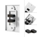 HDMI 2-Ports Wall Face Plate Panel Outlet 1080p Cover Coupler Socket HOT. 