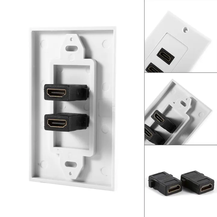 HDMI%202-Ports%20Wall%20Face%20Plate%20Panel%20Outlet%201080p%20Cover%20Coupler%20Socket%20HOT%20-%20Image%208