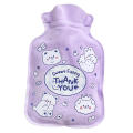 Hot Water Bottle with Cover 250ml Cute Cartoon Hot Water Bag for Hot and Cold Compress Winter Hand Feet Warmer for Menstrual Cramps Neck and Shoulder Relief functional. 