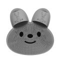Bath Mat Rabbit Silicone Massage Floor Mat Back Rub Tool Bathroom Non-slip Pad Foot Wash Dead Skin Removal Shower Room Floor Mat. 