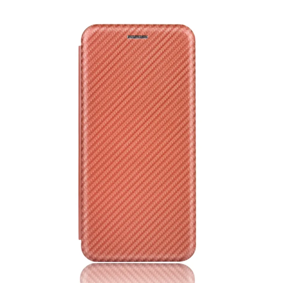 Carbon Fiber Texture Horizontal Flip TPU PC PU Leather Case - Main Image