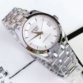 Two Tone Stainless Steel Strap Luxury Women Watch Quartz Analog Business Chain Casual Wrist Dial Watches For Girls Ladies Silver Gold White Black. 