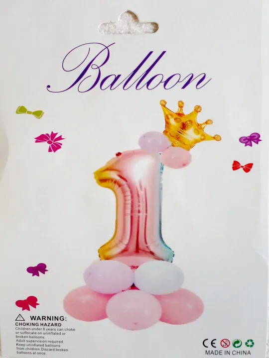 Number%20One%20Foil%20Balloon%20with%20Crown%20and%208%20Balloons%20Set%20for%20Baby's%201st%20Birthday%20Decoration%20Combo%20for%20Birthday%20Party%20-%20Image%206