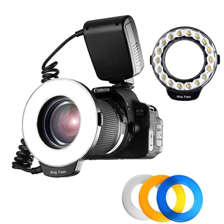 PULUZ%20RF-550D%2048%20Macro%20LED%20Ring%20Flash%20Light%20With%208%20Adapter%20Ring%20For%20Nikon%20Canon%20Sony%20Pentax%20Olympus%20Panasonic%20Camera%20DSLR%20Ring%20Flash%20Kit%20-%20Image%207