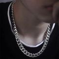 3.5mm/4.5mm/5mm/7.5mm/9mm/11mm Width 316L Stainless Steel Men Boy Spiga Plait Necklace Chain Silver Color ( 20-32 Inch ). 