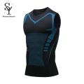 Vest Shaping Belly Sports Sleeveless O Running Gym, Compression Slim Shape Warm Sunnyheart Clothing Men's Quick Drying Vest for Basketball High Elastic Neck Vest Men. 
