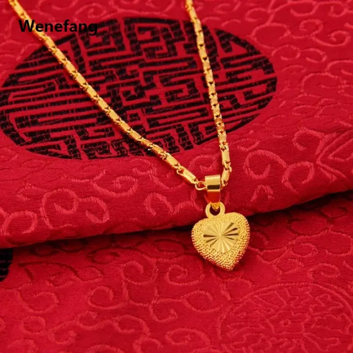 Wenefang%20Original%20Heart%2024k%20999%20Pure%20Gold%20Color%20Pendant%20For%20Women%20Necklace%20Fine%20Plated%2018K%20Jewelry%20Love%20Clavicle%20Chain%20Necklace%20Valentine's%20Da%20-%20Image%205