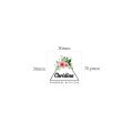 70piece Custom Ironing Labels, Personalized Brand , Logo or Text, Clothing Labels, Custom Printed Fabric Label (YT171). 