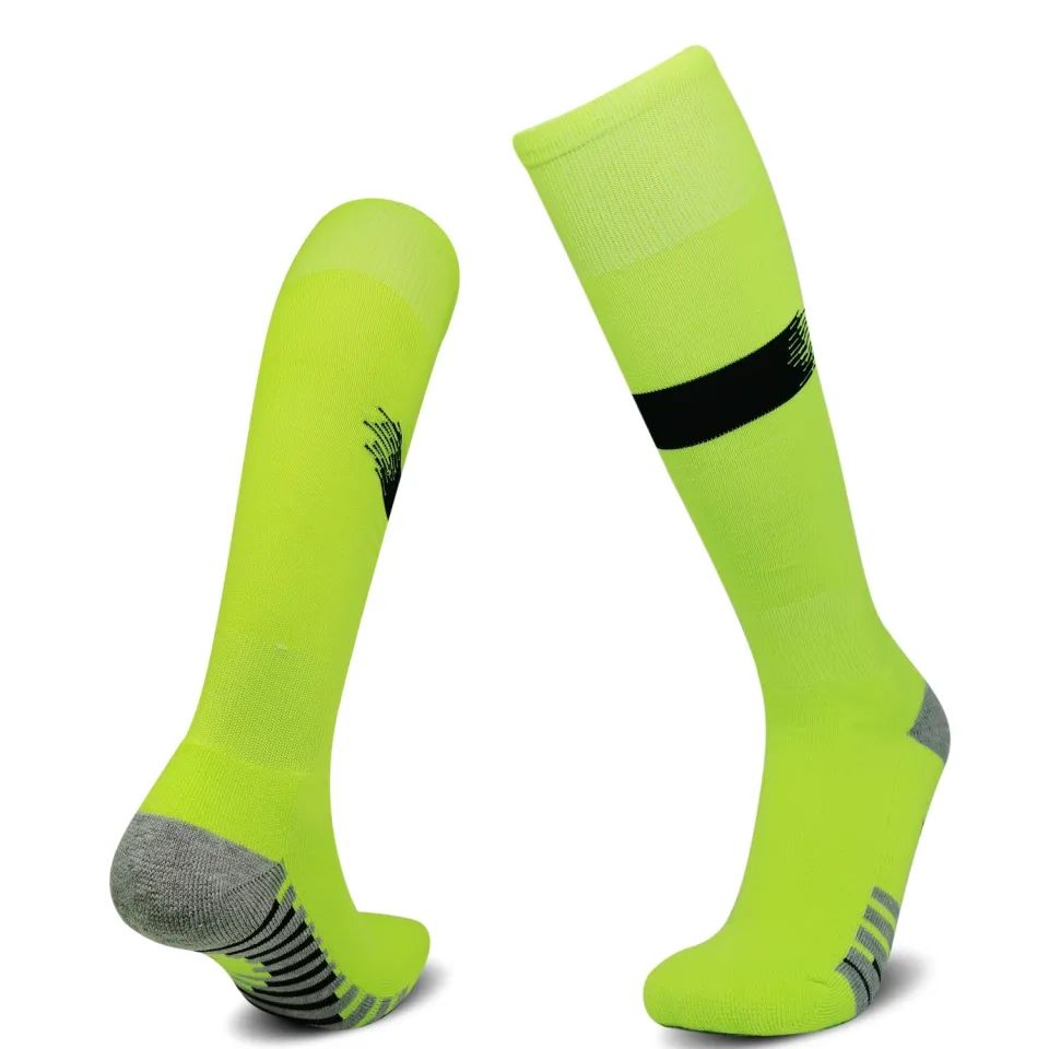 Opopark 3 Pairs Kids Football Socks Boys Football Socks Breathable Non Slip Long Sports Soccer Training Rugby Hockey Socks Yellow Orange White For Girls Youth Junior Children 5 6 7 11 12 13 Years