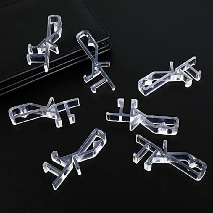 1-7/8%20Inch%20Hidden%20Channel%20Valance%20Clips%20Clear%20Plastic%20Valance%20Clips%20Clear%20Channel%20Valance%20Clips%20for%20the%20Valance%20with%20A%20Groove%20in%20the%20Back%20(%2024Pcs%20)%20-%20Image%205