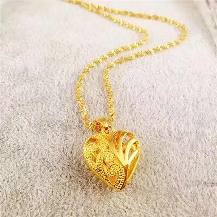 Gold%20Color%20Pendant%20Bird's%20Nest%20Lucky%20Clover%20Flower%20Heart%20Dangle%20For%20Women%20Charms%20Jewelry%20Necklace%20Accessories%20Wedding%20Party%20Gift%20Jessica%20-%20Image%202