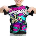 Kids Friday Night Funkin 3D T-Shirt Boys Cartoon Game Fnf T Shirt Summer Funny Short Sleeve Children Cute Tee Tops Anime Clothes. 