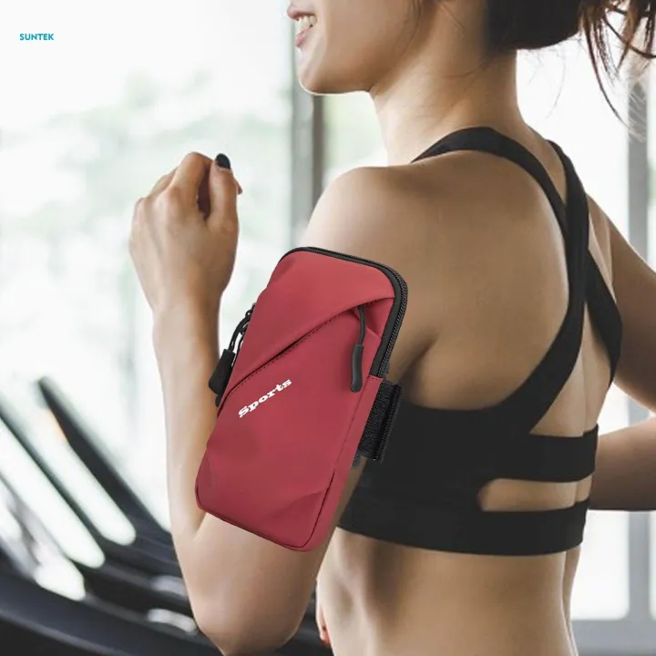 Phone%20Armband%20Bag%20Wrist%20Pouch%20Sports%20Arm%20Bag%20for%20Running%20Walking%20Jogging%20Red%20-%20Image%203