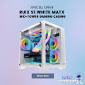 RUIX S1 WHITE MATX MID-TOWER CASING | Gaming Desktop Casing. 