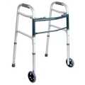 Healthcare Balanced Frame Folding Walker With Wheels Suitable For Adults,Seniors & Patients. 