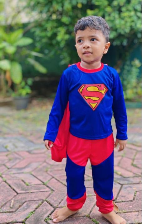 Superman%20Cosplay%20Costume%20for%20Children%20Clothing%20Sets%20Superman%20Suit%20-%20Image%203