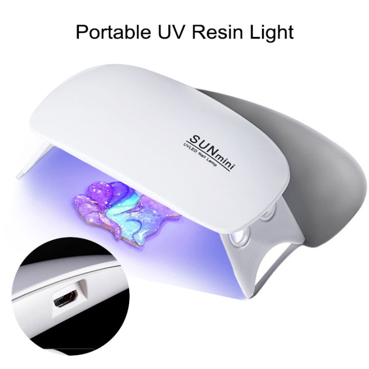 Portable Mini UV Lamp UV Light UV Resin Curing Lamp USB Charge for Resin Molds Mystic