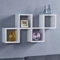 New Modern Wall Shelf Wood Fitting Cube Shelfs Easy installation | Micro Décor. 