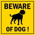 BEWARE OF THE DOG Sticker/beware of the dog - warning sticker(Waterproof). 